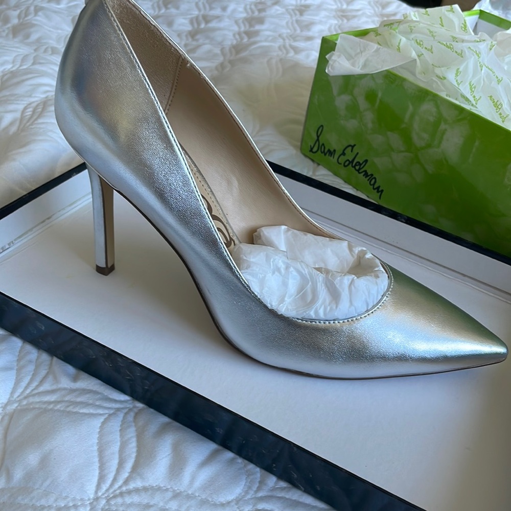 Silver Brand New Pumps
